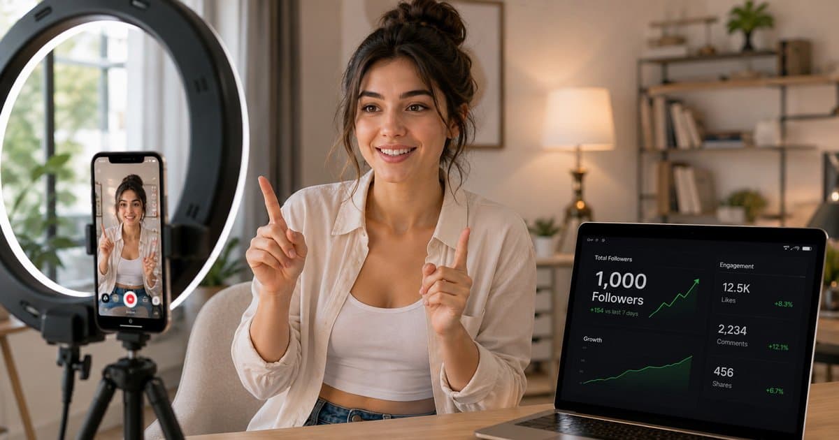 Cómo conseguir tus primeros 1000 seguidores en TikTok desde cero